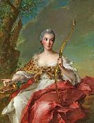 Jjean-Marc nattier Madame de Maison-Rouge as Diana Spain oil painting artist